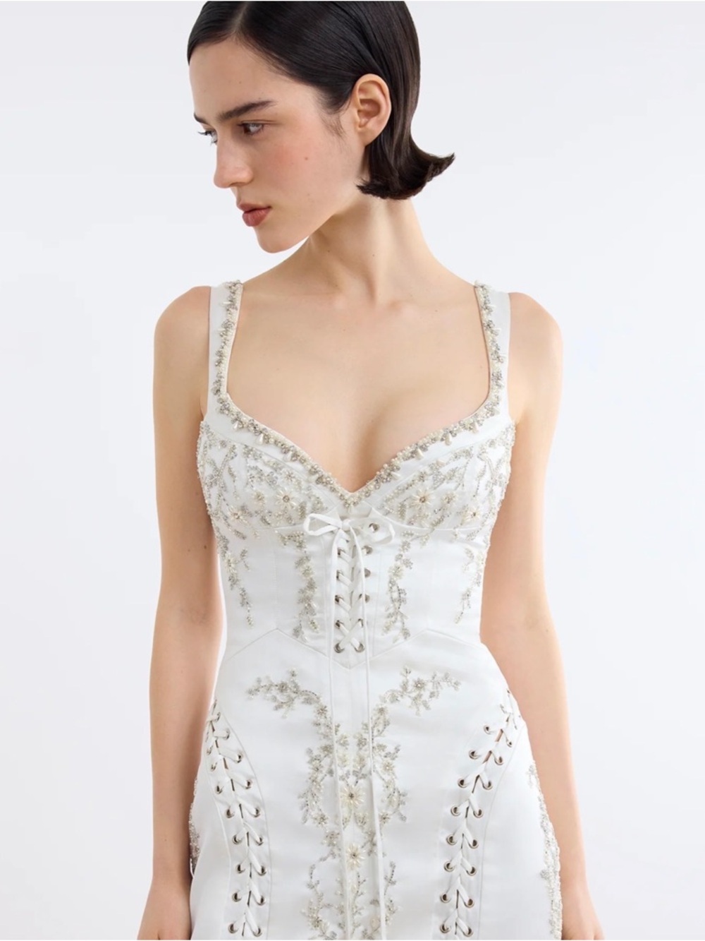 Clio Peppiatt Bridal Brigitte Mini Dress - Picture 3 of 7